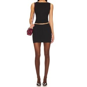 Morgan mini skirt in black